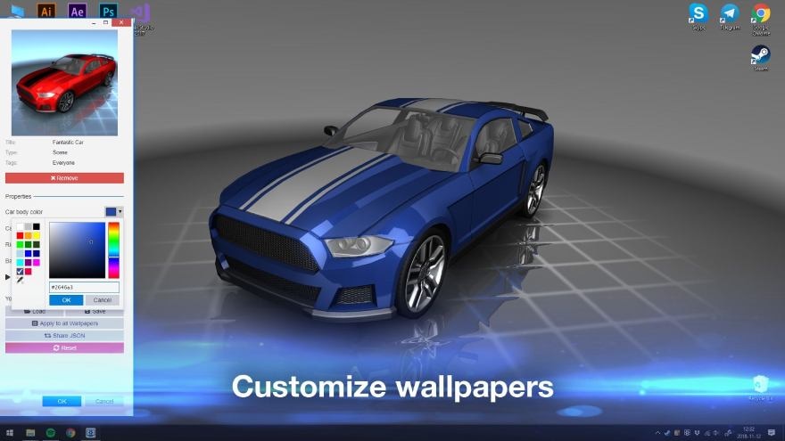 Wallpaper Engine - customizing